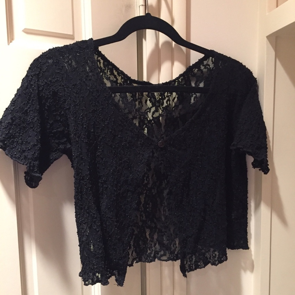 Annie Claire Black Lace Shrug